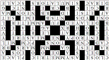 Microwave Engineering Crossword Puzzle Solution for December 2, 2012 - RF Cafe