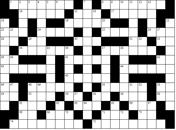 Science Crossword Puzzle for August 5, 2012 -  RF Cafe