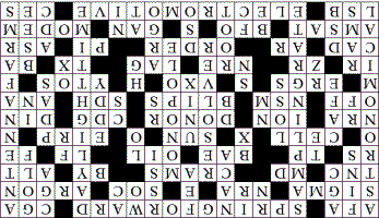 Daylight Saving Time Crossword Puzzle Solution for March 8, 2015 - RF Cafe