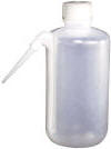 Vestil BTL-NT-8 Low Density Polyethylene (LDPE) Round No Tip Side Dispensing Bottle, 8 oz Capacity, Clear