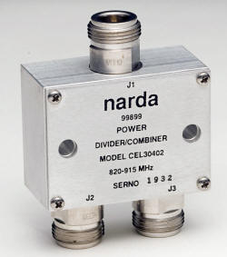 Narda Power Combiner/Divider Serves 900 MHz Wireless Systems