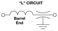 "L" EMI filter circuit