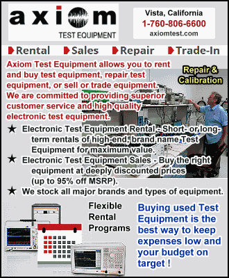 Axiom Test Equipment (buy, rent, lease) - RF Cafe